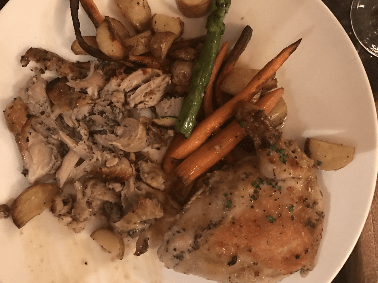 roasted chicken - Our Stay at Orlando World Center Marriott by popular New Jersey travel blogger Fit Mommy in Heels