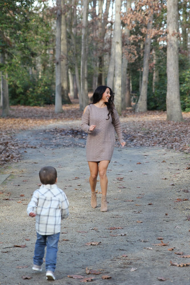 a mom and her son
