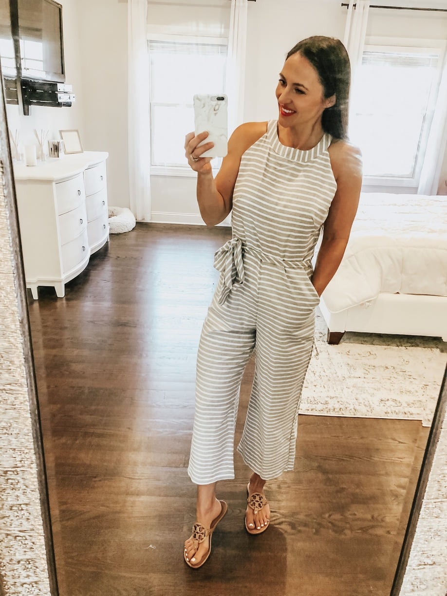 striped romper