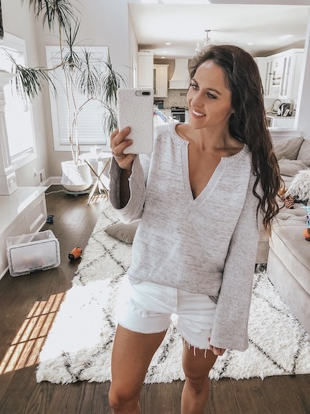 v-neck sweater