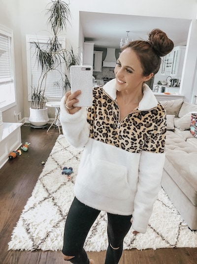 leopard fleece
