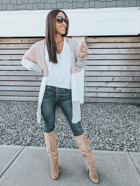 color black cardigan