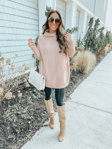 oversized sweater with boots